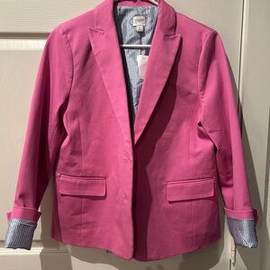 J. Crew Women's Vibrant Pink Blazer
